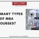 How Many Types of MBA Courses